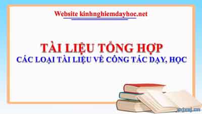 Tai Lieu Tieu Hoc